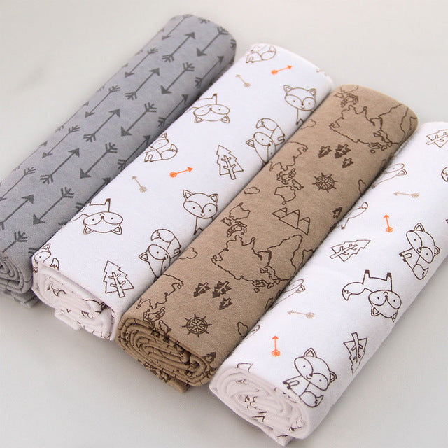 4-Pack Cotton Baby Sheets