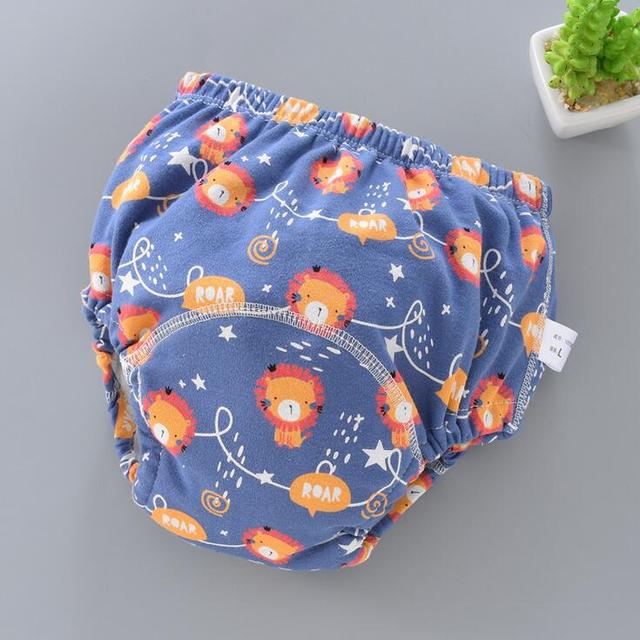 Washable 6-Layer Gauze Pocket Diaper Pants for Babies