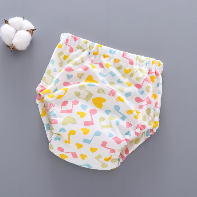 Washable 6-Layer Gauze Pocket Diaper Pants for Babies