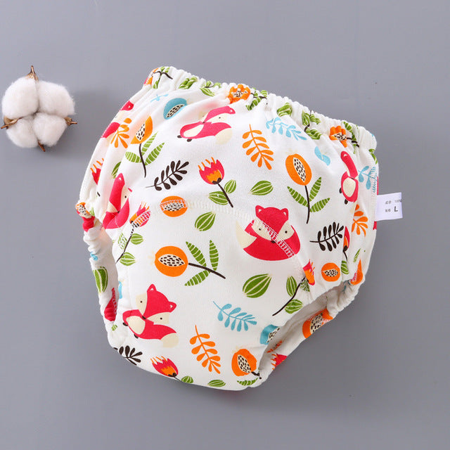 Washable 6-Layer Gauze Pocket Diaper Pants for Babies