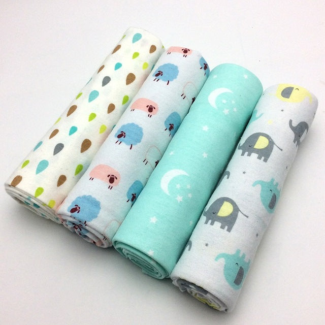 4-Pack Cotton Baby Sheets