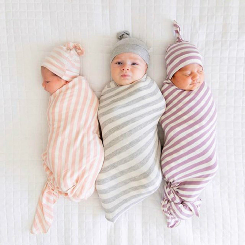 Newborn Patterned Cap 2-Piece Set