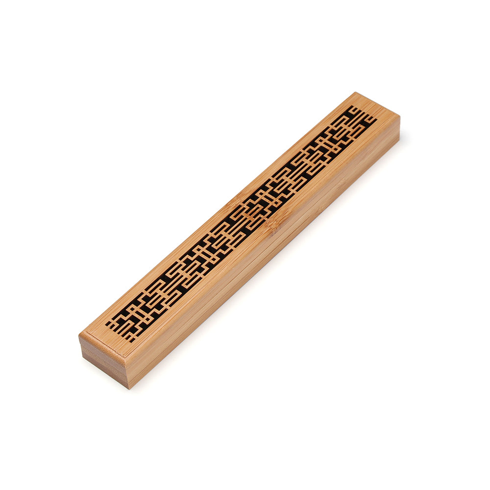 Bamboo Incense Burner With Agarwood Box For Home Use