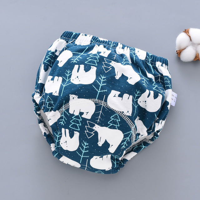 Washable 6-Layer Gauze Pocket Diaper Pants for Babies