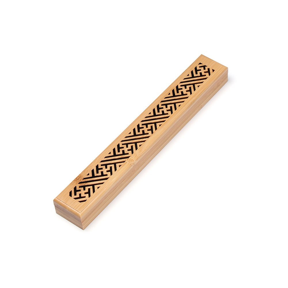 Bamboo Incense Burner With Agarwood Box For Home Use