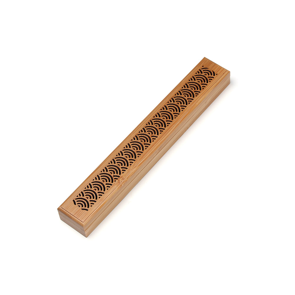 Bamboo Incense Burner With Agarwood Box For Home Use