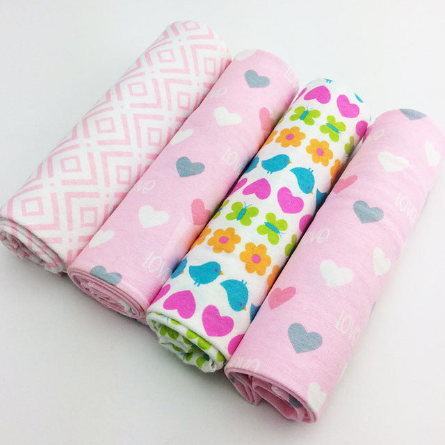 4-Pack Cotton Baby Sheets
