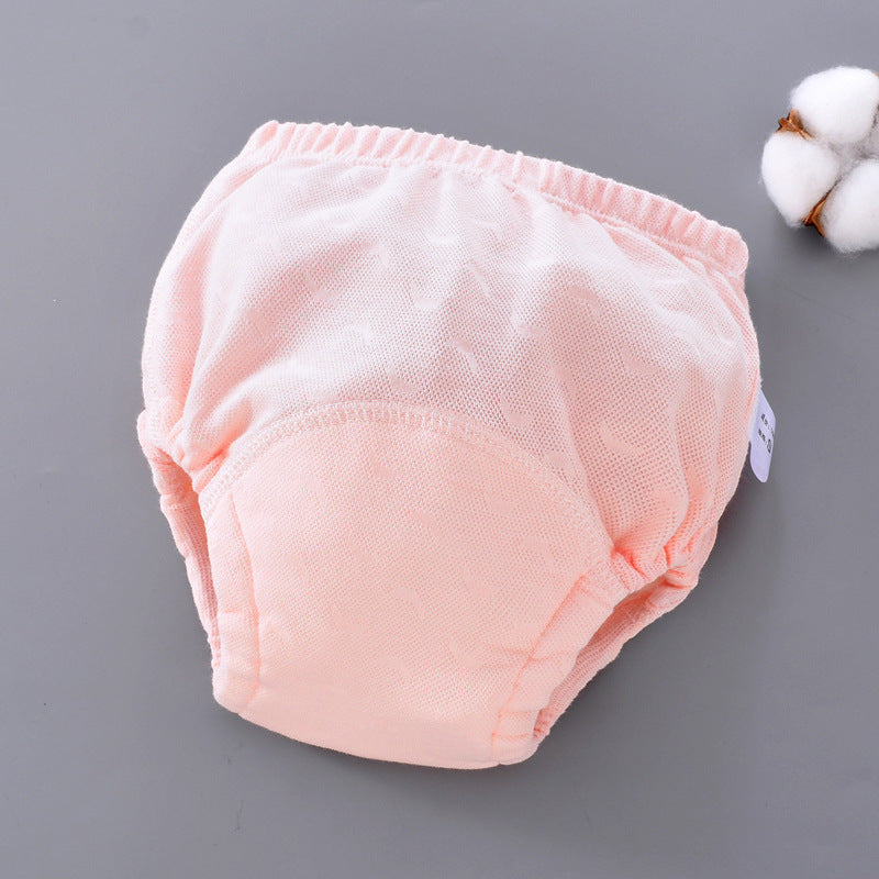 Washable 6-Layer Gauze Pocket Diaper Pants for Babies