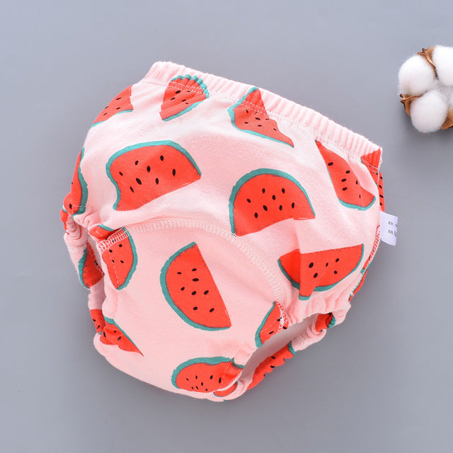 Washable 6-Layer Gauze Pocket Diaper Pants for Babies