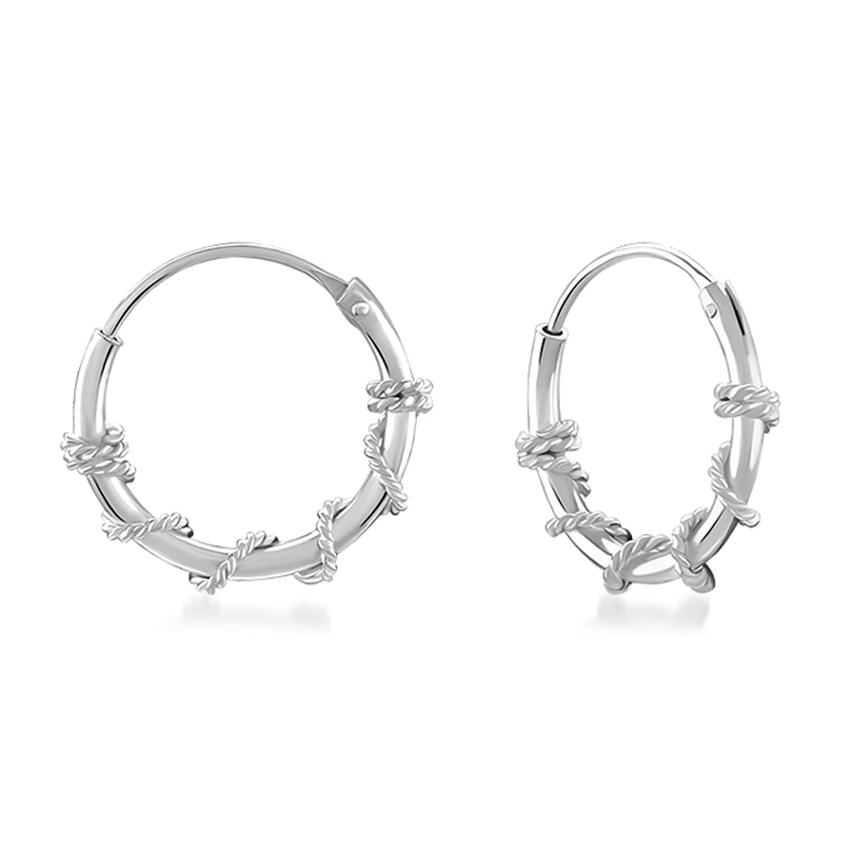 Sterling Silver Sleek Hoops by Libi’s