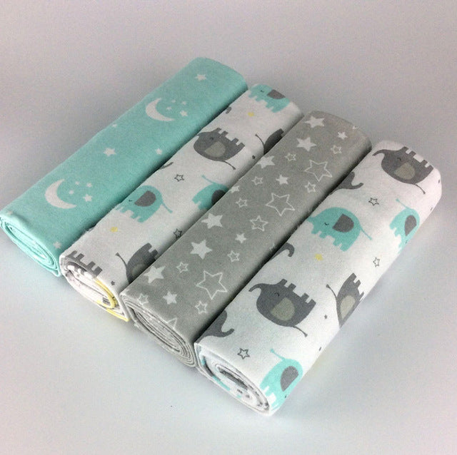 4-Pack Cotton Baby Sheets